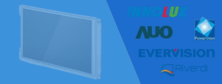 Industrie TFT Displays und Industrial LCD Panels von AUO Innolux ChiMei Evervision