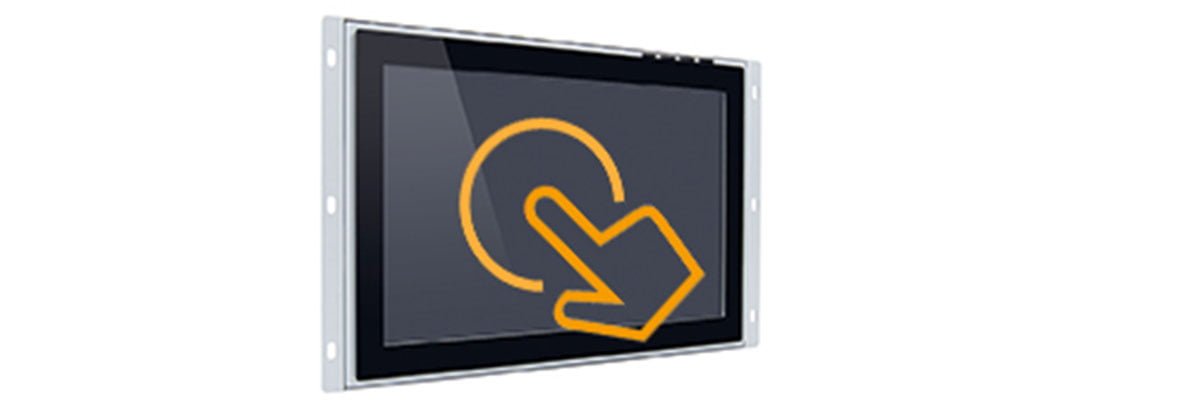 Open Frame Einbaumonitore mit Touchscreen PCAP oder Resistive Funktion