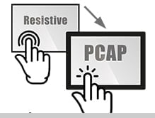 Resistive Touch Upgrade due to a replacement into a PCAP Projected capacitive touch screen